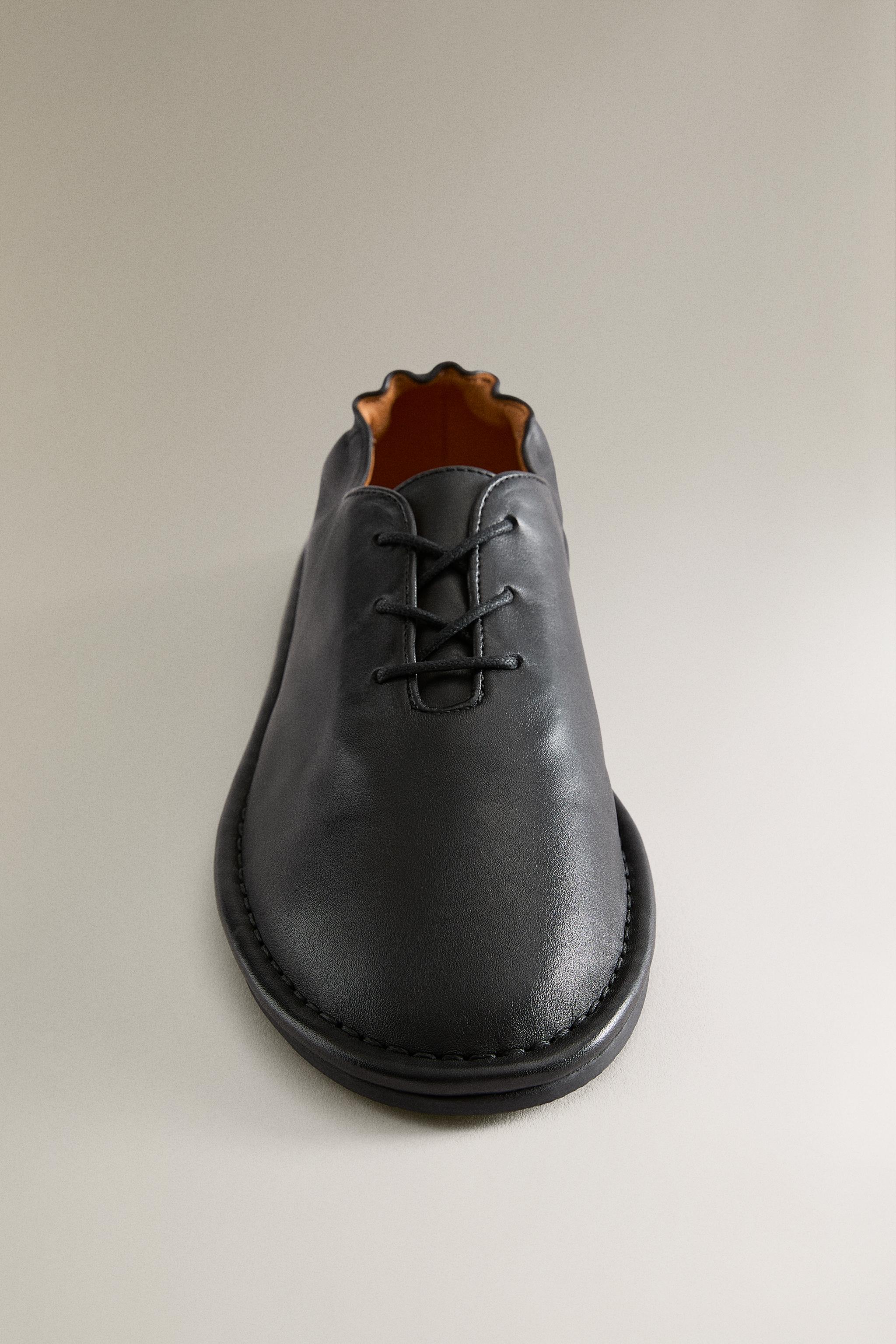 LEATHER DERBY SHOES